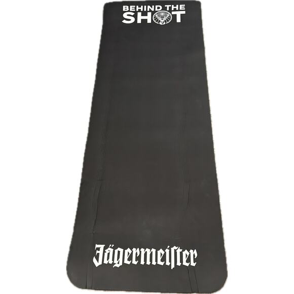 Jagermeister Black & White Behind The Shot Workout Yoga Mat - Picture 1 of 5
